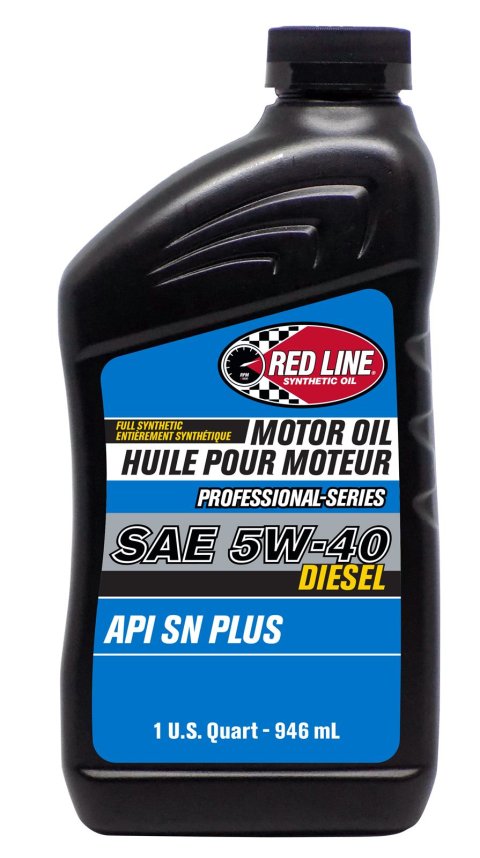5w40 Red Line Professional Series Motor Oil 12714 Engine Oil, Series, 5W40, Synthetic, CK-4 API Rating, Diesel, 1 qt., Each thumbnail 1
