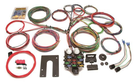 Painless Performance 21-Circuit Universal Truck Harnesses 10104 Wiring Harness, 21-Circuit, Dash Ignition, Front Fuse Block, Spade Fuse, Extra Long Harness, Universal, Kit thumbnail 3