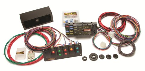 Painless Performance 10-Circuit Race Only Switch and Harness Wiring Kits 50005 Harness, Drag Race, 10-Circuit, Dash Ignition, Front Mount Fuse Block, 6 Panel, Universal, Kit thumbnail 1