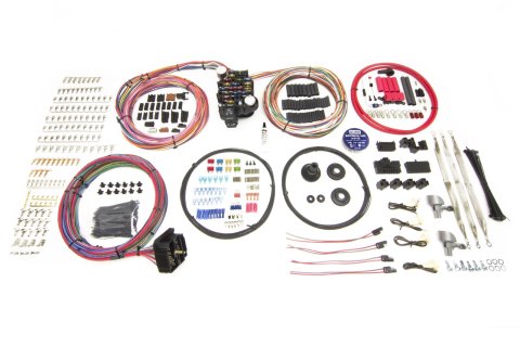Painless Performance Pro Series Wiring Harnesses 10414 Harness, 25-Circuit, Dash Ignition Key Location, Bulkhead, Front Fuse Block, Universal, Kit