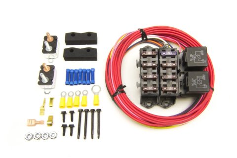 Painless Performance CirKit Boss Auxiliary Fuse Block/7 Circuit Kits (7 Ignition 12 V) 70117 Block, 7-Circuit, Universal, Kit