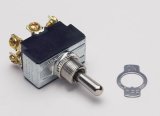 Painless Performance Heavy-Duty Toggle Switches 80514 Switch, Toggle, Heavy Duty, Constant, Double Pole, Aluminum, Natural, 20 Amps, Each thumbnail 2