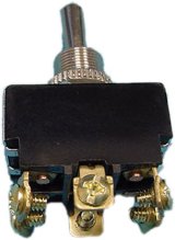 Painless Performance Heavy-Duty Toggle Switches 80514 Switch, Toggle, Heavy Duty, Constant, Double Pole, Aluminum, Natural, 20 Amps, Each thumbnail 3