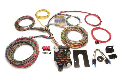 Painless Performance 28-Circuit Universal Harnesses 10202 Wiring Harness, 28-Circuit, Dash Ignition, Front Mount Fuse Block, Spade Fuse, Universal, Kit thumbnail 1