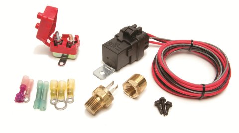 Painless Performance Waterproof Electric Fan Relay Kits 30129 Control, Kit, Waterproof, Non-Adjustable, 185 Degrees On/170 Degrees Off, Kit