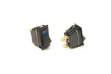 Painless Performance Replacement Rocker Switches 80405 Switch, Rocker, Constant, Universal, Plastic, Black, 30 Amps, Blue Light, Each thumbnail 1