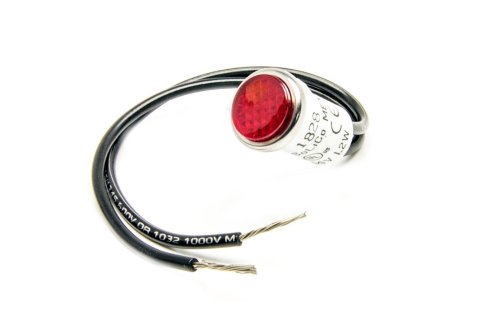 Painless Performance Warning Lights 80209 Light, Performance, Lens/Red, .500 in. Diameter, Each