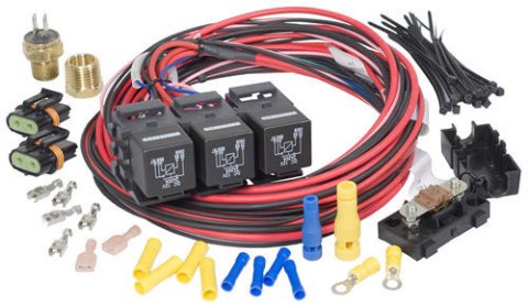 Painless Performance Dual Activation Electric Fan Relay Kits 30116 Control/Relay Kit, Fans, 195 Degrees on, 185 Degrees Off., Kit thumbnail 2