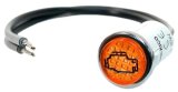 Painless Performance Warning Lights 80207 Light, Performance, Amber Lens, Silver Housing, 0.500 in. Diameter, Each thumbnail 1