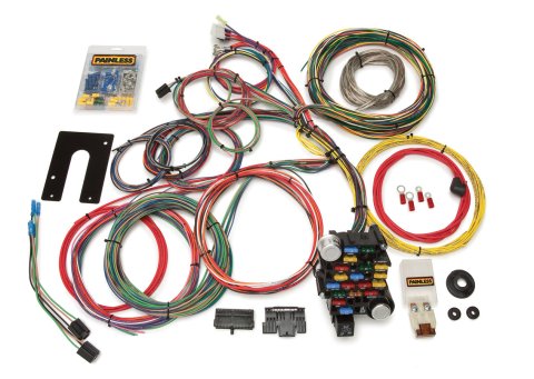 Painless Performance 28-Circuit Universal Harnesses 10201 Wiring Harness, 28-Circuit, GM Column, Front Mount Fuse Block, Spade Fuse, Universal, Kit thumbnail 2