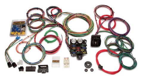 Painless Performance 21-Circuit Universal Muscle Car Harnesses 20103 Wiring Harness, 21-Circuit, Dash Ignition, Front Mount Fuse Block, Spade Fuse, Universal, Kit thumbnail 2