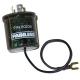 25 amps Painless Performance No-Load LED Turn Signal Flasher 80230 Relay, Unit, 12 V, Flasher, No Load, Amp, Each thumbnail 1