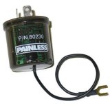 25 amps Painless Performance No-Load LED Turn Signal Flasher 80230 Relay, Unit, 12 V, Flasher, No Load, Amp, Each thumbnail 2