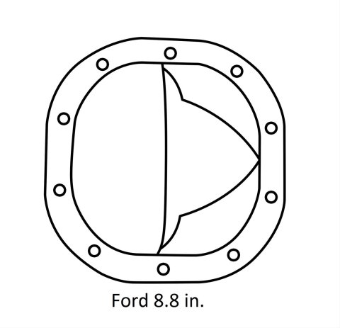 Strange Ford 8.8 Aluminum Support Covers R5234 Differential Cover, Aluminum, in., Each thumbnail 1