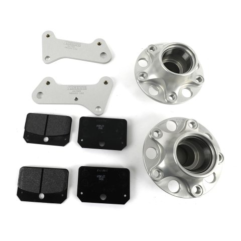 Strange Pro Race Steel Front Brake Kits B4110WC Disc Kit, Front, Drum to Disc, Slotted Rotors, 4-Piston Calipers, Buick, Chevy, Oldsmobile, Pontiac, Kit thumbnail 3