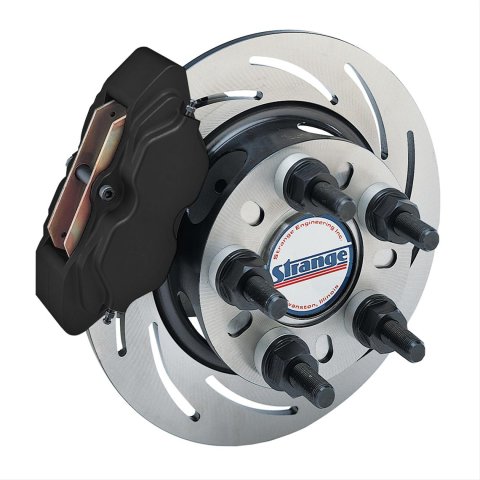 Strange Pro Race Steel Front Brake Kits B4110WC Disc Kit, Front, Drum to Disc, Slotted Rotors, 4-Piston Calipers, Buick, Chevy, Oldsmobile, Pontiac, Kit thumbnail 7