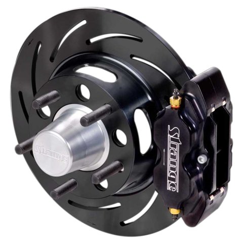 Strange Pro Race Steel Front Brake Kits B4110WC Disc Kit, Front, Drum to Disc, Slotted Rotors, 4-Piston Calipers, Buick, Chevy, Oldsmobile, Pontiac, Kit thumbnail 8