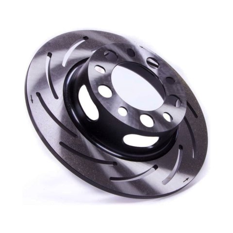 Strange Slotted Rotors B2796 Brake Rotor, 11.25 in., Slotted, Black, Front Left, Each thumbnail 2