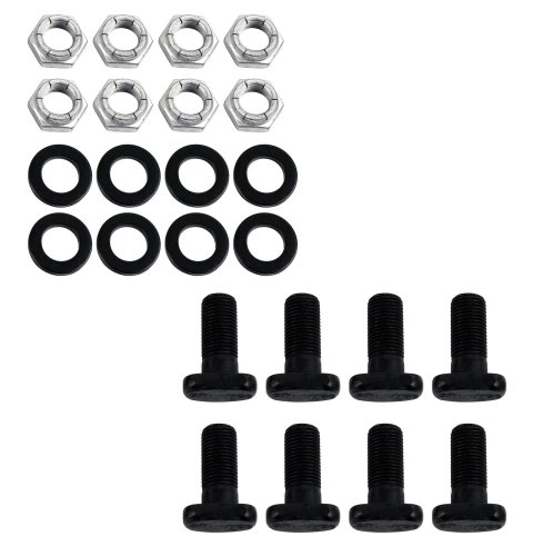 Strange Brake Backing Plate Fastener Kits H1135STKIT Axle Housing End Fasteners, T-bolts, 1/2-20 in. RH Thread, Steel, Black Oxide, Nuts, Washers, Ford 9 in., Kit thumbnail 1