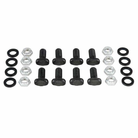 Strange Brake Backing Plate Fastener Kits H1135STKIT Axle Housing End Fasteners, T-bolts, 1/2-20 in. RH Thread, Steel, Black Oxide, Nuts, Washers, Ford 9 in., Kit thumbnail 2
