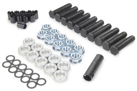 Strange Axle Studs A1027 Wheels Studs, Screw-In, 5/8-18 in., 3 in. Length, Lug Nuts, Spacers, 0.438 in. Aluminum Washers, Wrench, Set of 10 thumbnail 1