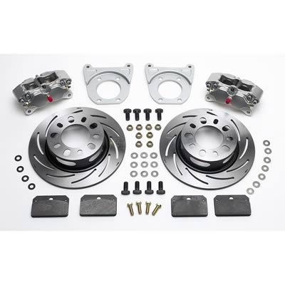 Strange Rear Brake Kits B1708WC Disc Brakes, Rear, Slotted Rotors, 4-Piston Calipers, Ford, 9 in., Kit thumbnail 1