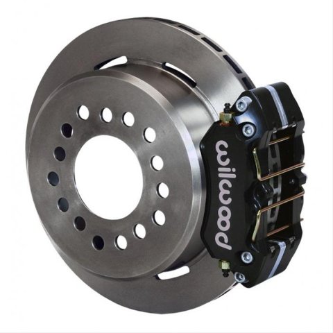Strange Rear Brake Kits B2709WC Disc Brakes, Rear, Solid Surface Rotors, 4-piston Black Calipers, Ford 9 in., Kit thumbnail 1