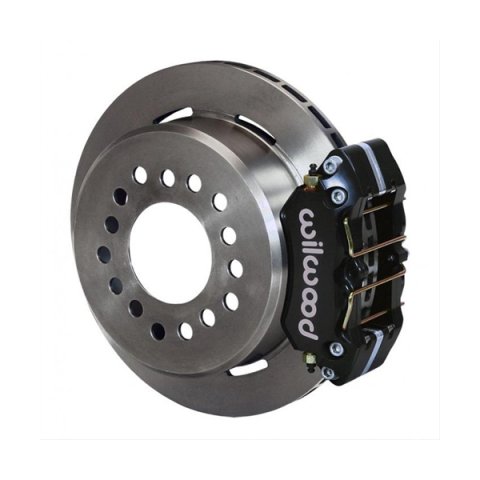 Strange Rear Brake Kits B2709WC Disc Brakes, Rear, Solid Surface Rotors, 4-piston Black Calipers, Ford 9 in., Kit thumbnail 2