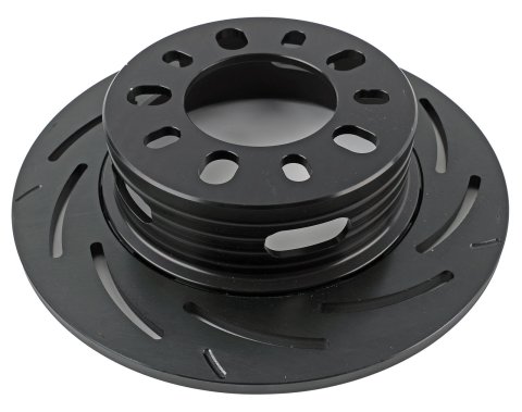 Strange Slotted Rotors B2794R Brake Rotor, 2-piece, Surface, Steel, Black Zinc Plated, 11.25 in. O.D., Passenger Side Rear, Each thumbnail 3