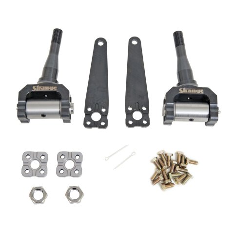 Strange Front Spindles S3453 Spindles, Front, 4130 Chromoly Steel, Black Oxide, Pair thumbnail 1