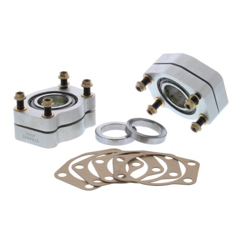 Strange C-Clip Eliminators A1090 Eliminator, Billet Aluminum, Axles, Drum Brake, Ford, 8.8 in., Kit thumbnail 1