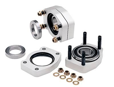 Strange C-Clip Eliminators A1090 Eliminator, Billet Aluminum, Axles, Drum Brake, Ford, 8.8 in., Kit thumbnail 2