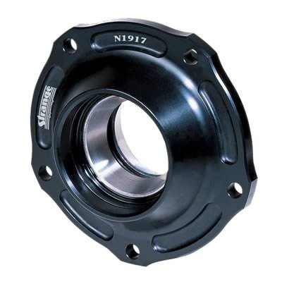 Strange Aluminum Pinion Supports N1920 Support, 5-bolt, Aluminum, Polished, Bearing Cups, Ford 9 in., 28-spline, Each thumbnail 1