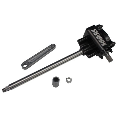 Strange Funny Car and Altered Steering Boxes S3441S Box, Altered, Side Steer, Manual, Aluminum, Black Anodized, 13 in. Shaft, Each thumbnail 1