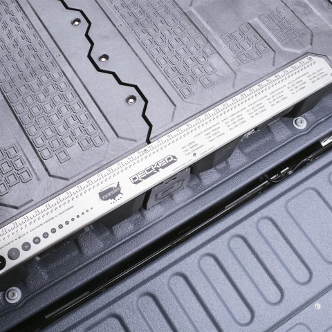 Decked In-Vehicle Storage Systems DR5 Truck Bed Toolboxes, Systems, Center of Truck Bed Location, 2-door, Polyethylene, Black, 8 ft. Bed Only, Dodge, Ram, Kit thumbnail 1