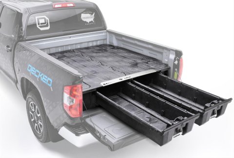 Decked In-Vehicle Storage Systems DT1 Truck Bed Toolboxes, Systems, Center of Truck Bed Location, 2-door, Polyethylene, Black, 5 1/2 ft. Bed Only, Toyota, Kit thumbnail 2