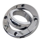 Borgeson Steering Column Split Swivel Floor Mounts 909008 Mount, Floor, Swivel, Aluminum, Polished, 2.00 in. Diameter, Each thumbnail 1