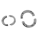 Borgeson Steering Column Split Swivel Floor Mounts 909008 Mount, Floor, Swivel, Aluminum, Polished, 2.00 in. Diameter, Each thumbnail 3