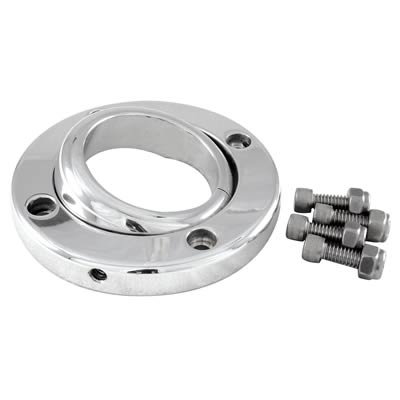 Borgeson Steering Column Solid Swivel Floor Mounts 909001 Mount, Aluminum, Natural, 1.75 in. Diameter, Each thumbnail 1