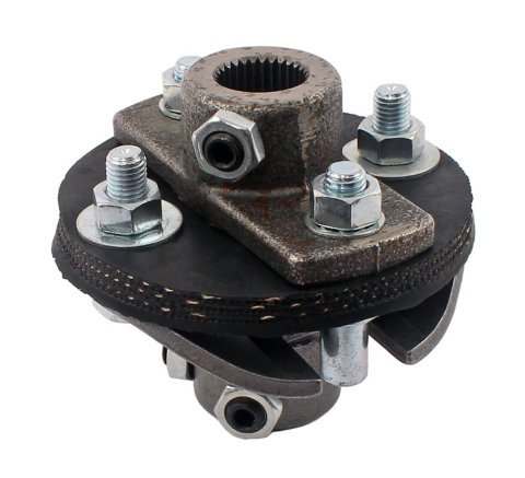Borgeson Universal Rag Joints 053149 Steering Coupler, Joint, 3/4 in. 30-Spline, 3/4 in. DD, Steel, Natural, Each