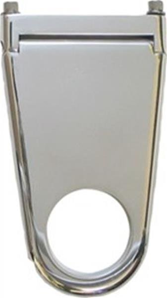 Borgeson Solid-Style Column Drops 911223 Steering Mount, Solid-Style, 3 in. Drop, Aluminum, Polished, Hinged, for 2.25 in. Diameter, Each