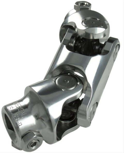 Borgeson Universal Steering U-Joints 143409 U-Joint, Double, Polished Stainless, 3/4-36 X 9/16-26