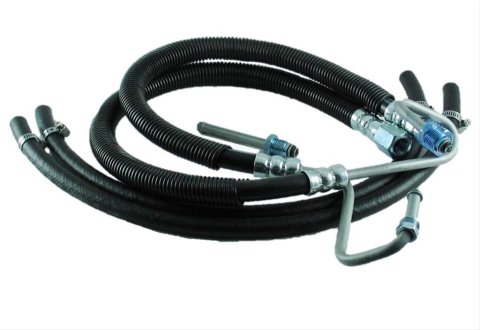 Borgeson Power Steering Hose Kits 925117 Hoses, Rubber, Black, Dodge, Kit thumbnail 1