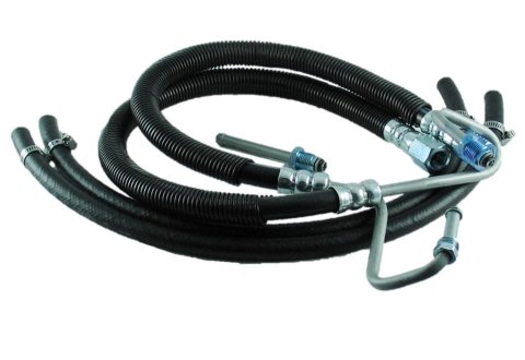 Borgeson Power Steering Hose Kits 925117 Hoses, Rubber, Black, Dodge, Kit thumbnail 2