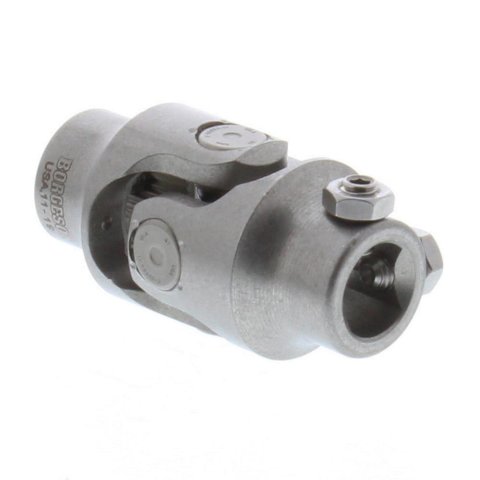 Borgeson Universal Steering U-Joints 114931 Joint, Stainless Steel, Natural, 3/4 in. DD, 3/4 in. 30-Spline, Each