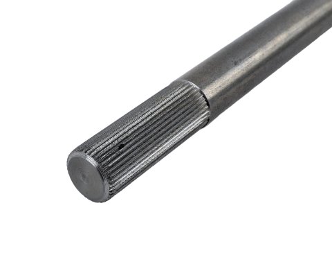 Borgeson Universal Steering Shafts 409236 Shafts, Steel, Natural, Splined Ends, 36-spline, 36.00 in. Length, Each