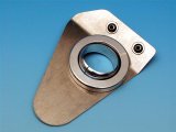 Borgeson Steering Column Solid Swivel Floor Mounts 909012 Mount, Aluminum, Polished, 2 in. Diameter, Each thumbnail 1