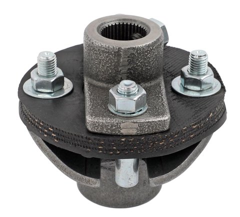 Borgeson Universal Rag Joints 053452 Steering Coupler, Joint, 3/4 in. 36-Spline, 1 in. DD, Steel, Natural, Each thumbnail 3