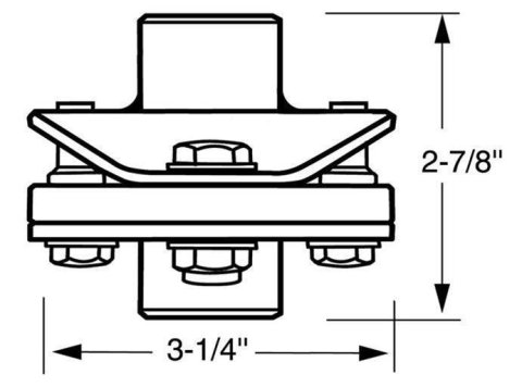 Borgeson Universal Rag Joints 053440 Steering Coupler, Joint, 3/4 in. 36-Spline, 13/16 in. 36-Spline, Steel, Natural, Each thumbnail 2