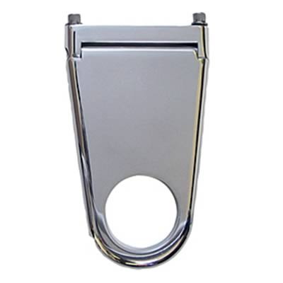 Borgeson Solid-Style Column Drops 911222 Steering Mount, Aluminum, Polished, 2.25 in. Diameter, 2.0 in. Drop, Each